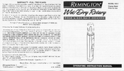 Remington Precision NE-3 Operating Instructions Manual