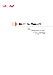 Toyotomi GAN-A240VL Service Manual