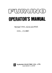 Furuno FE-880 Operator's Manual