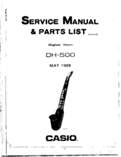 Casio DH500 Service Manual & Parts List