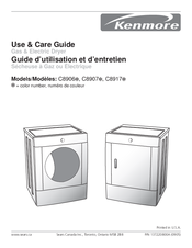Kenmore C8906 Series Use & Care Manual