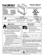 Heatilator Direct Vent Gas Appliance CD4842MR Owner's Manual