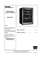 Danby DBC657BLS Owner's Manual