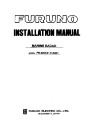 Furuno FR-8251 Installation Manual