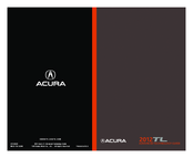 Acura 2012 TL Advanced Technology Manual