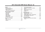Chevrolet 2011 HHR Owner's Manual