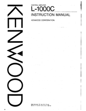 Kenwood L-1000C Instruction Manual
