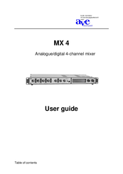 AVE MX 4 User Manual