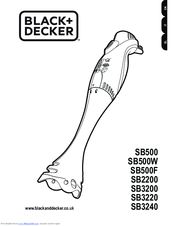 Black & Decker SB500F User Manual