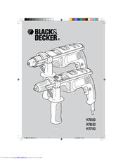 Black & Decker KR700 User Manual