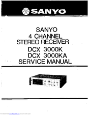 Sanyo DCX 3000K Service Manual