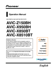 Pioneer AVIC-X850BT Operation Manual