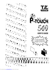 Brother P-Touch 540 User Manual