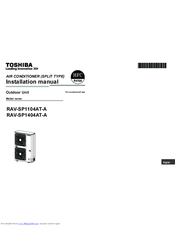 Toshiba RAV-SP1404AT-A Installation Manual