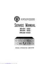 Kenwood 650 Service Manual