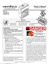 Heat & Glo CERONA-42 Owner's Manual