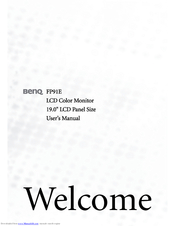 BenQ FP91E User Manual