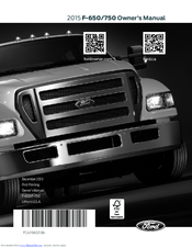 Ford F-650 2015 Owner's Manual