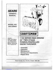Craftsman 944.529950 Owner's Manual
