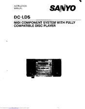 Sanyo DC-LD5 Instruction Manual