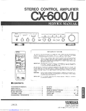 Yamaha CX-600 Service Manual