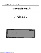 Power Acoustik PTM-350 User Manual