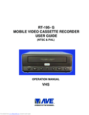 AVE RT-195- G Operation Manual