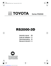 Toyota RS2000-3D Instruction Manual