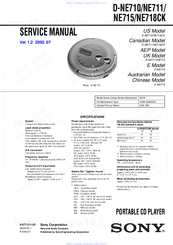 Sony D-NE710 ATRAC  Guide Service Manual
