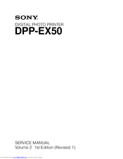 Sony DPP-EX50 Service Manual