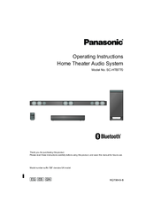 Panasonic SC-HTB770 Operating Instructions Manual