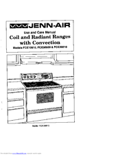 Jenn-Air FCE30610 Use And Care Manual