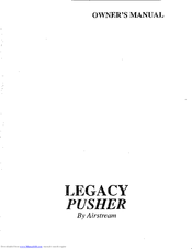 Airstream 1993 Legacy 34' Owner's Manual