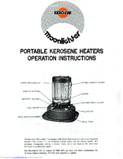 Kero-Sun Moonlighter Operation Instructions Manual
