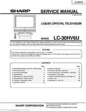 Sharp Aquos LC 30HV6U Service Manual