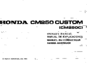 Honda 1985 CM250C Owner's Manual