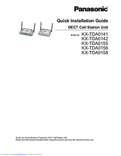 Panasonic KX-TDA0156 Quick Installation Manual