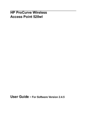 HP ProCurve 520wl User Manual