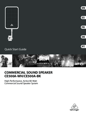 Behringer CE500A-WH Quick Start Manual