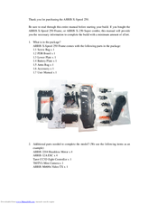 Arris X-Speed 250 Assembling Manual