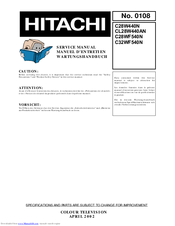 Hitachi CL28W440AN Service Manual