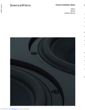 Bowers & Wilkins ISW-4 Owner's Manual