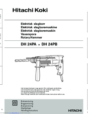 Hitachi Koki DH 24PA Handling Instructions Manual