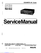 Philips 22AH673-44 Service Manual