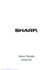Sharp SH837W User Manual