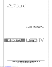 Seiki SE60GY24 User Manual