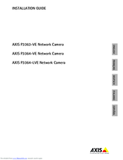 Axis P3363-VE Installation Manual