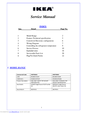 Ikea IRIBT26WA Service Manual