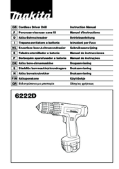 Makita 6222D Instruction Manual