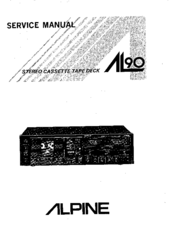 Alpine AL90 Service Manual